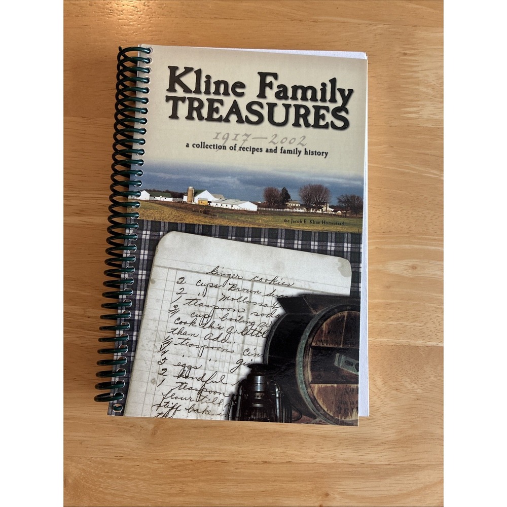 Kline Family Treasures Cookbook 1917-2002